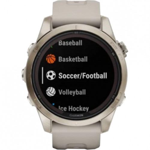 Garmin Fenix 7S Pro Sapphire Solar Soft Gold w. Light Sand Band (010-02776-14/15)