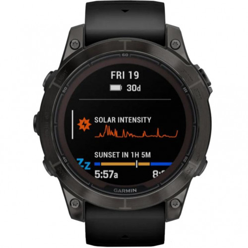 Garmin Fenix 7 Pro Sapphire Solar Carbon G. DLC Tit. with Black Band (010-02777-10/11/54)