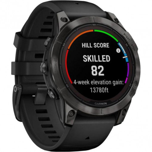 Garmin Fenix 7 Pro Sapphire Solar Carbon G. DLC Tit. with Black Band (010-02777-10/11/54)