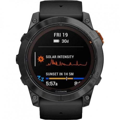 Garmin Fenix 7X Pro Solar Slate Gray w. Black Band (010-02778-00/01)