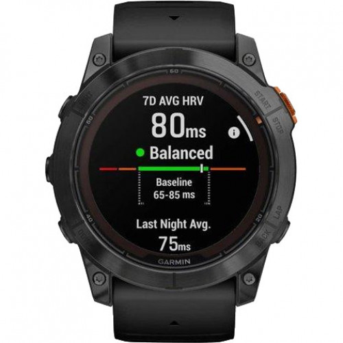Garmin Fenix 7X Pro Solar Slate Gray w. Black Band (010-02778-00/01)