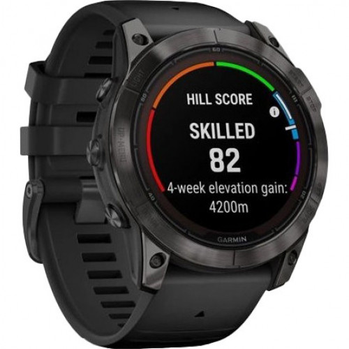 Garmin Fenix 7X Pro Sapphire Solar Carbon G. DLC Tit. with Black Band (010-02778-10/11/54)