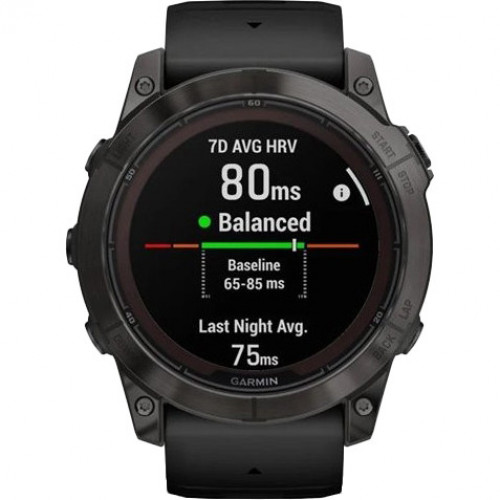 Garmin Fenix 7X Pro Sapphire Solar Carbon G. DLC Tit. with Black Band (010-02778-10/11/54)