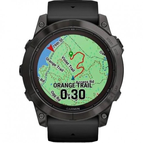 Garmin Fenix 7X Pro Sapphire Solar Carbon G. DLC Tit. with Black Band (010-02778-10/11/54)