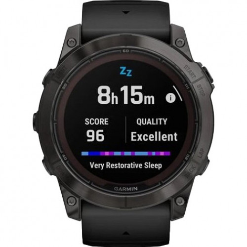 Garmin Fenix 7X Pro Sapphire Solar Carbon G. DLC Tit. with Black Band (010-02778-10/11/54)