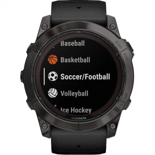 Garmin Fenix 7X Pro Sapphire Solar Carbon G. DLC Tit. with Black Band (010-02778-10/11/54)