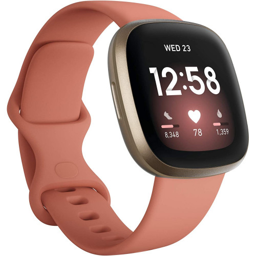 Fitbit Versa 3 Pink Clay/Soft Gold Aluminum (FB511GLPK)