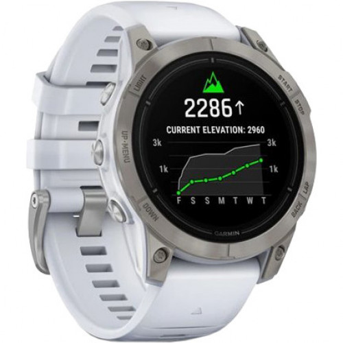 Garmin Epix Pro Gen 2 Sapphire 47mm Titanium w. Whitestone Band (010-02803-20/21)