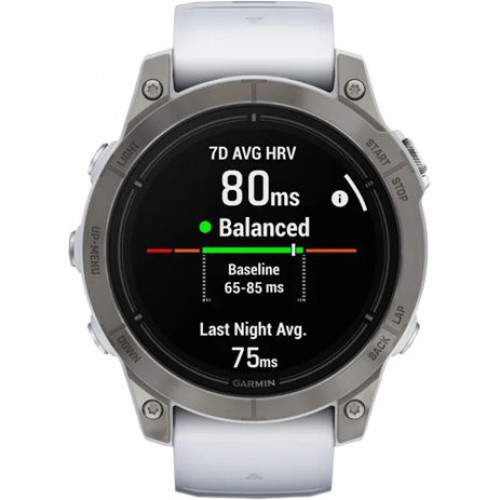 Garmin Epix Pro Gen 2 Sapphire 47mm Titanium w. Whitestone Band (010-02803-20/21)