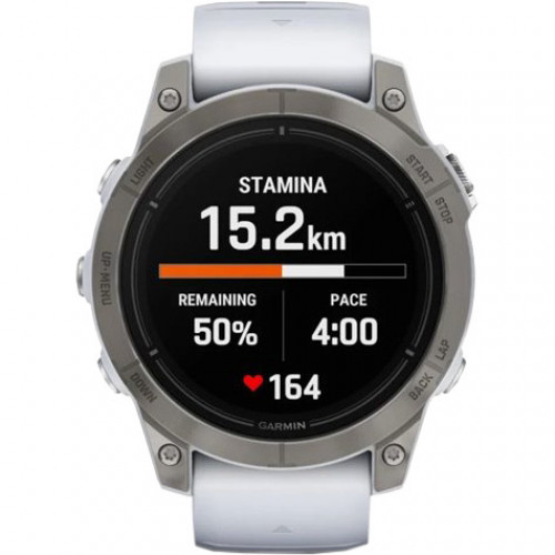 Garmin Epix Pro Gen 2 Sapphire 47mm Titanium w. Whitestone Band (010-02803-20/21)