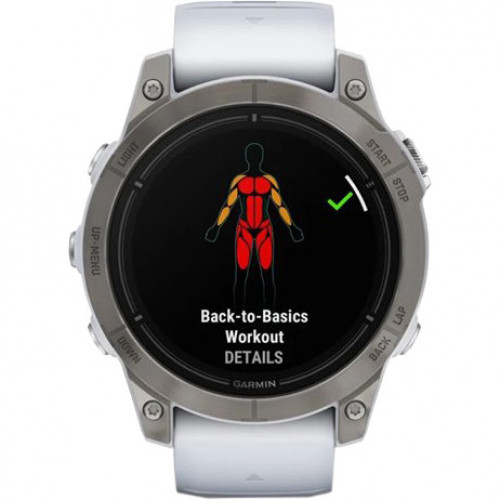 Garmin Epix Pro Gen 2 Sapphire 47mm Titanium w. Whitestone Band (010-02803-20/21)