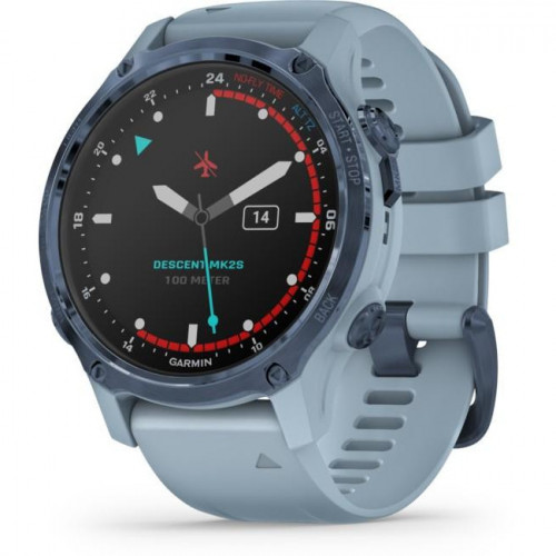 Garmin Descent Mk2S Mineral Blue with Sea Foam Silicone Band (010-02403-07)
