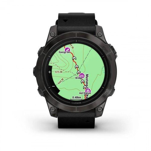 Garmin Epix Pro Gen 2 Sapphire 47mm Carbon G. DLC Tit. with B. Leather Band (010-02803-30)