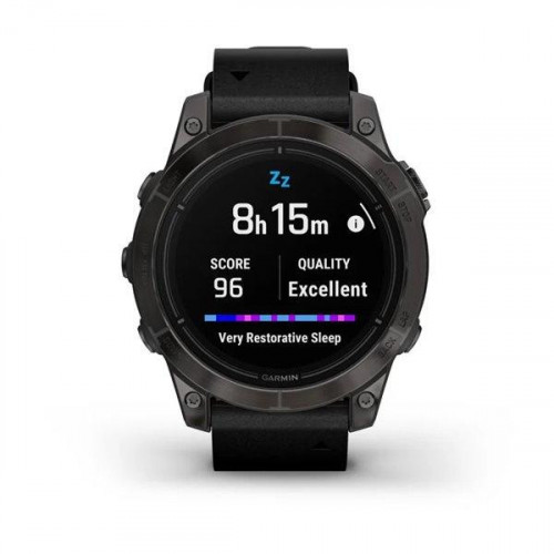 Garmin Epix Pro Gen 2 Sapphire 47mm Carbon G. DLC Tit. with B. Leather Band (010-02803-30)