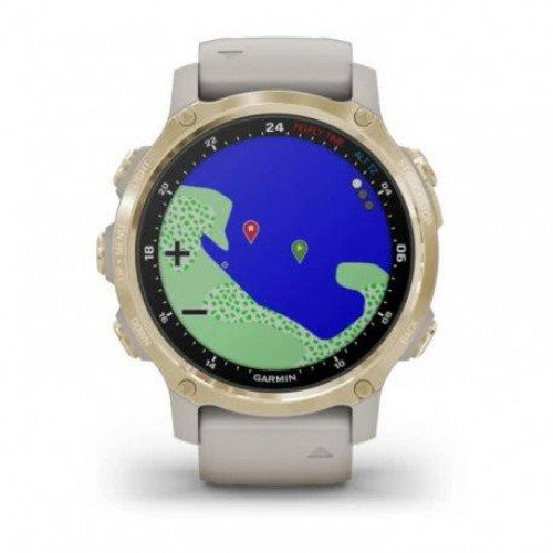 Garmin Descent Mk2S Light Gold with Light Sand Silicone Band (010-02403-01)
