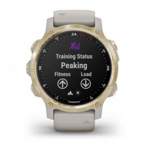 Garmin Descent Mk2S Light Gold with Light Sand Silicone Band (010-02403-01)
