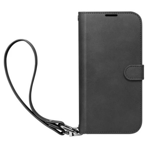 Чохол-книжка (шкіряний) Apple iPhone 15 Pro Spigen Wallet S Pro Black (ACS06740)