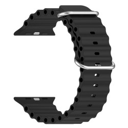 Ремінець Apple Watch 42/44/45/49mm ArmorStandart Ocean Band Black (ARM74244)
