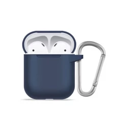 Чохол-накладка (силіконовий) Apple AirPods Blueo Liquid Silicone Series Blue