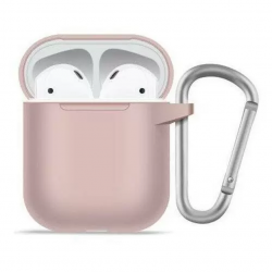 Чохол-накладка (силіконовий) Apple AirPods Blueo Liquid Silicone Series Pink