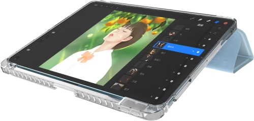 Чехол-книжка (полиуретановый) Apple iPad Air 13" 2024 Comma Joy PU with Pencil Slot Series Black