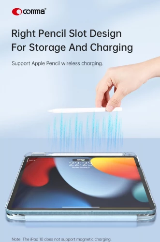 Чехол-книжка (полиуретановый) Apple iPad Pro 13" 2024 Comma Joy PU with Pencil Slot Series Black
