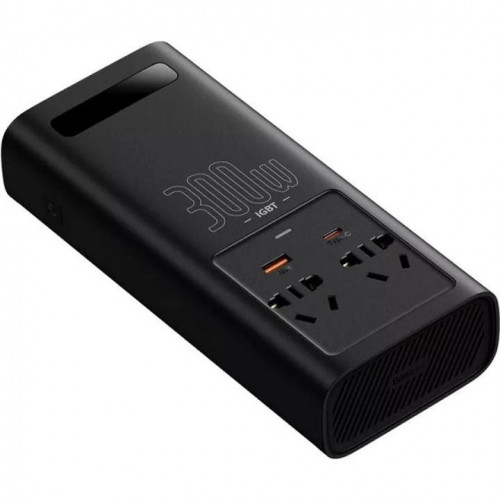 Автомобильный инвертор Baseus In-car Inverter 300W 220V CN/EU Black (CGNB010101)