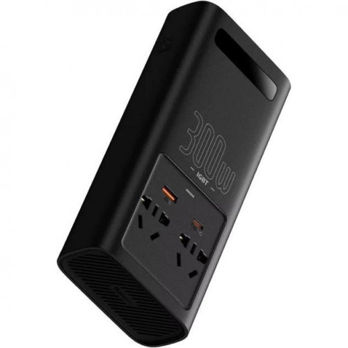 Автомобильный инвертор Baseus In-car Inverter 300W 220V CN/EU Black (CGNB010101)