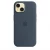 Чехол-накладка (силиконовый) для iPhone 15 Silicone Case High Copy with MagSafe Storm Blue
