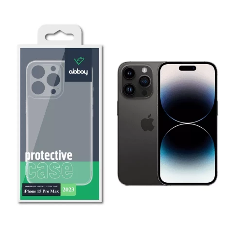 Чохол-накладка (силіконовий) Apple iPhone 15 Pro Max Alabay TPU Series Transparent