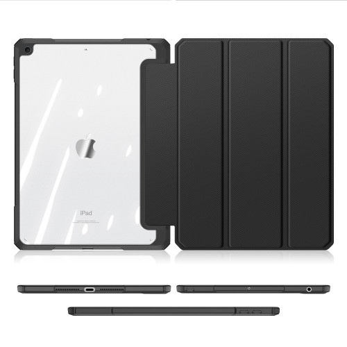 Чохол-книжка (поліуретановий) Apple iPad 10.2" 2019/2020 Dux Ducis Toby Series Black