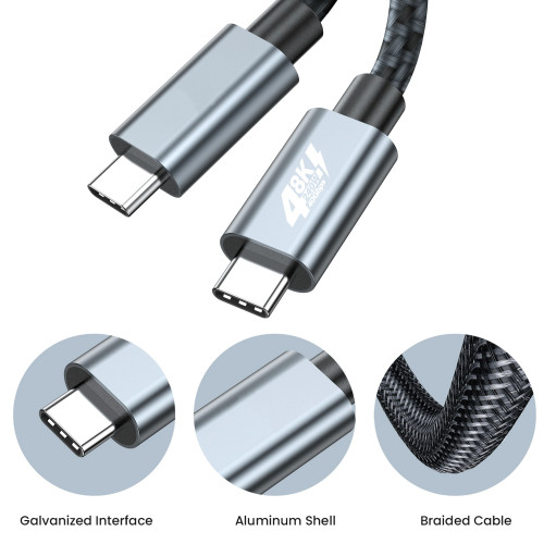 NIERBO Thunderbolt 4 240W Type-C 1m Deep Grey