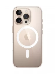 Чохол-накладка (пластиковий) для iPhone 16 Pro Clear Case with MagSafe High Copy