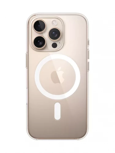 Чехол-накладка (пластиковый) для iPhone 16 Pro Clear Case with MagSafe High Copy
