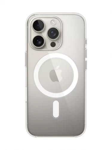 Чехол-накладка (пластиковый) для iPhone 16 Pro Clear Case with MagSafe High Copy
