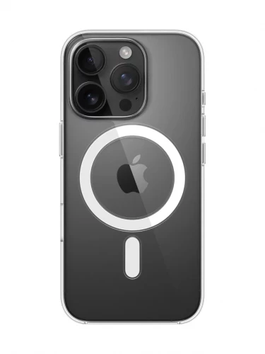 Чехол-накладка (пластиковый) для iPhone 16 Pro Clear Case with MagSafe High Copy