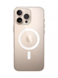 Чохол-накладка (пластиковий) для iPhone 16 Pro Max Clear Case with MagSafe High Copy