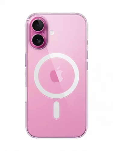 Чехол-накладка (пластиковый) для iPhone 16 Clear Case with MagSafe High Copy