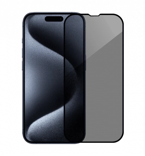 Защитное стекло Apple iPhone 16 Pro Max Monblan 2.5D Anti Static 0.26mm Pravent Peeping Black