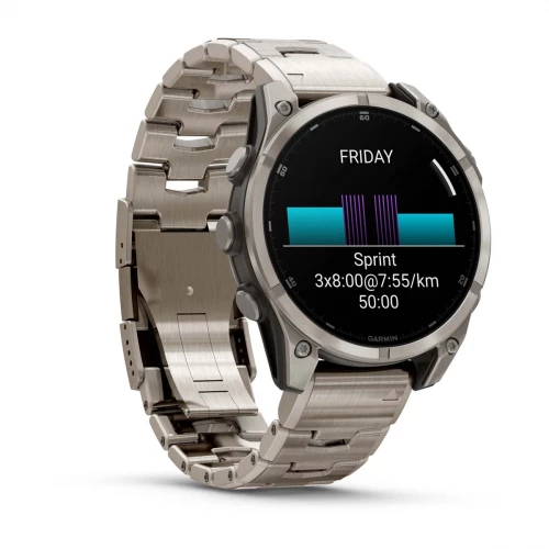 Garmin Fenix 8 47mm AMOLED Sapphire Titanium with Vented Titanium Bracelet (010-02904-40)