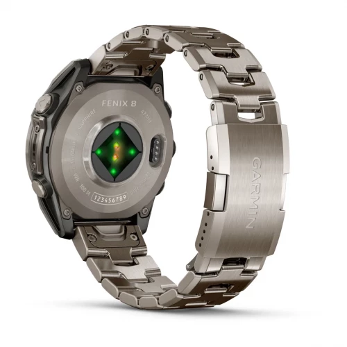 Garmin Fenix 8 47mm AMOLED Sapphire Titanium with Vented Titanium Bracelet (010-02904-40)