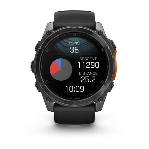 Garmin Fenix 8 51mm AMOLED Slate Gray with Black Silicone Band (010-02905-00)