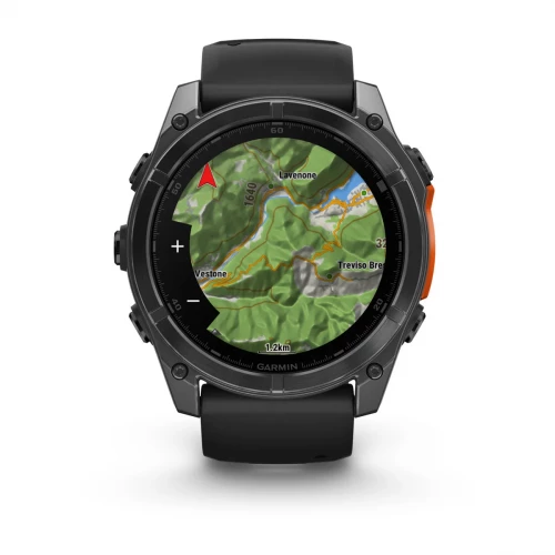 Garmin Fenix 8 51mm AMOLED Slate Gray with Black Silicone Band (010-02905-00)