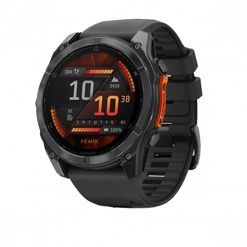 Garmin Fenix 8 51mm AMOLED Slate Gray with Black Silicone Band (010-02905-00)