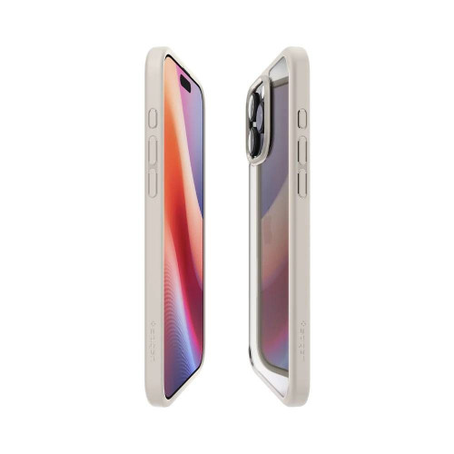 Чехол-накладка (силиконовый) Apple iPhone 16 Pro Spigen Ultra Hybrid Natural Titanium (ACS08127)