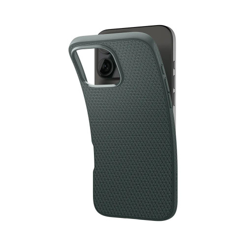 Чехол-накладка (силиконовый) Apple iPhone 16 Pro Spigen Liquid Air Abyss Green (ACS08119)