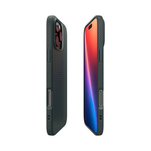 Чехол-накладка (силиконовый) Apple iPhone 16 Pro Spigen Liquid Air Abyss Green (ACS08119)