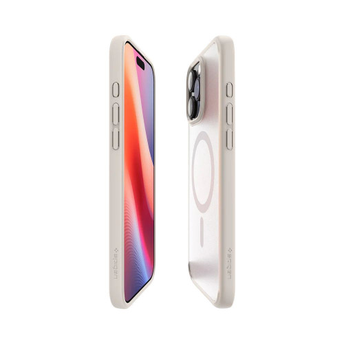 Чехол-накладка (силиконовый) Apple iPhone 16 Pro Max Spigen Ultra Hybrid MagSafe Frost Natural Titanium (ACS08382)