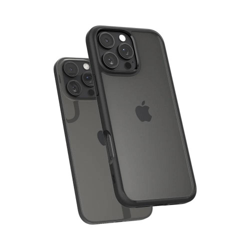 Чехол-накладка (силиконовый) Apple iPhone 16 Pro Spigen Ultra Hybrid Matte Black (ACS08125)