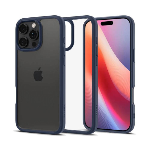 Чехол-накладка (силиконовый) Apple iPhone 16 Pro Max Spigen Ultra Hybrid Navy Blue (ACS07997)